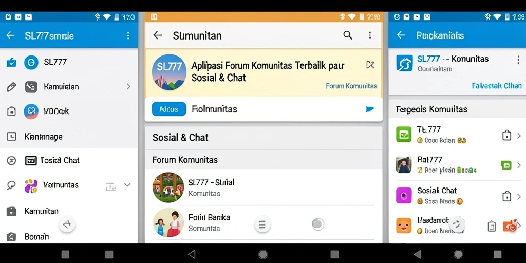 Tampilan antarmuka pengguna SL777 yang menarik dan fungsional.