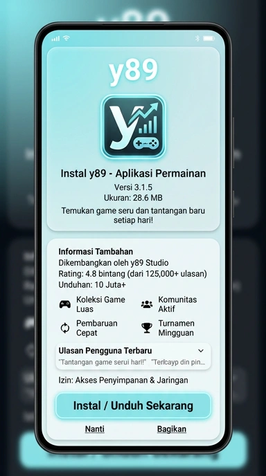 Tampilan halaman APK y89